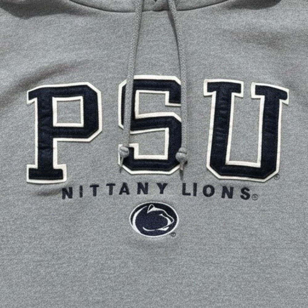Penn State PSU Hoodie Sweatshirt Gray XL Nittany Lions Logos - Medium